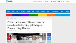 
                            5. Pizza Hut Delivery Resmi Buka di Nusukan, Solo, Tinggal Telepon ...