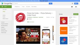 
                            4. Pizza Hut India - Apps on Google Play