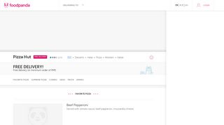 
                            12. Pizza Hut menu | Food Delivery Malaysia - Foodpanda