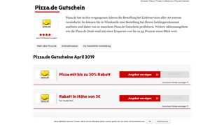 
                            6. Pizza.de Gutscheine Februar 2019 | Aktuellen 7€ + 3€ Rabatt nutzen