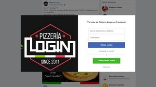 
                            3. Pizzeria Login - Hoy 2x1 en Login.!! Con la compra de una... | Facebook