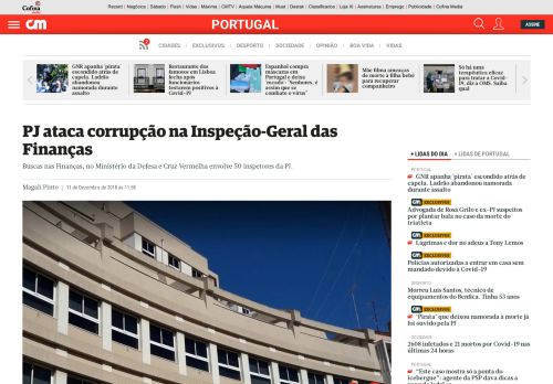 
                            9. PJ ataca corrupção na Inspeção-Geral das Finanças - Portugal ...