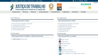 
                            12. PJe — Tribunal Regional do Trabalho 13ª Região - Paraíba