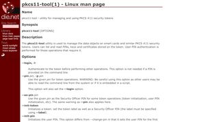 
                            12. pkcs11-tool(1) - Linux man page
