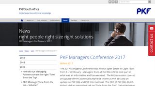 
                            8. PKF Managers Conference 2017 - PKF South Africa
