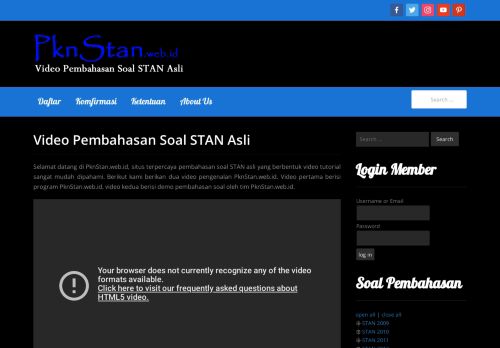 
                            5. PknStan.web.id – Video Pembahasan Soal STAN Lengkap Mudah ...