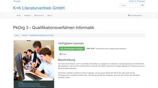 
                            13. PkOrg 3 - Qualifikationsverfahren Informatik – K+K Literaturvertrieb ...