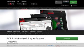 
                            2. PKR and PokerStars Accounts – Funds retrieval FAQs