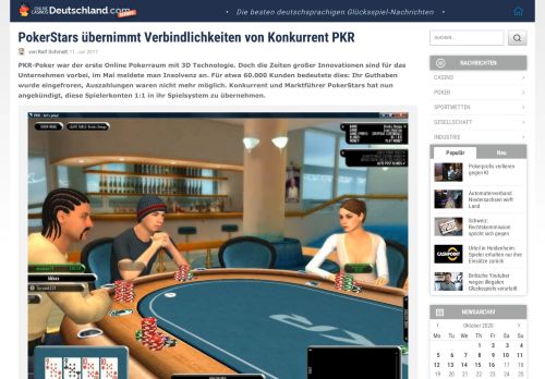 
                            6. PKR-Poker Insolvenz - PokerStars entschädigt Kunden der ...