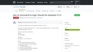 
                            9. pks cli command to login should be replaced · Issue #304 · pivotal-cf ...