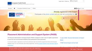 
                            3. Placement Administration and Support System (PASS) | European ...