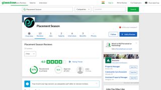 
                            10. Placement Season Reviews | Glassdoor.co.in