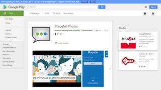 
                            6. Placetel Phone – Apps bei Google Play