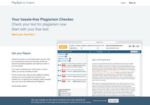 
                            5. Plagiarism Checker - Free Trial | PlagScan