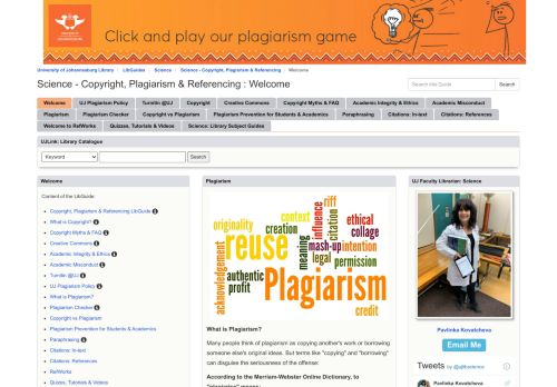 
                            11. Plagiarism Checker - Science - Copyright, Plagiarism & Referencing ...