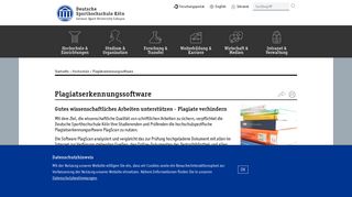 
                            11. Plagiatserkennungssoftware - Deutsche Sporthochschule Köln