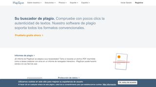 
                            5. PlagScan: Comprobación de plagio Online