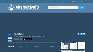 
                            12. Plagtracker Alternatives and Similar Websites and Apps ...
