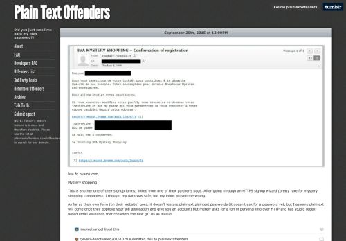 
                            11. Plain Text Offenders — bva.fr, bvams.com Mystery shopping This is...
