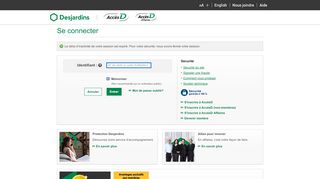 
                            4. Plan du site - Se connecter | Desjardins