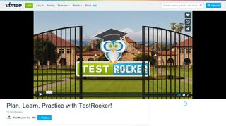 
                            4. Plan, Learn, Practice with TestRocker! on Vimeo