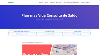 
                            7. Plan mas Vida Consulta de Saldo [ NOVIEMBRE 2018 ] - Visa Vale