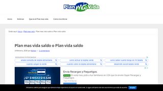 
                            2. Plan mas vida saldo o Plan vida saldo - Plan mas Vida! Visa Vale ...