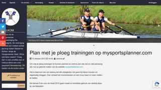 
                            4. Plan met je ploeg trainingen op mysportsplanner.com | HRV de ...