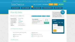 
                            6. PLAN MY DEBS - Irish Company Info and Credit Scores - SoloCheck