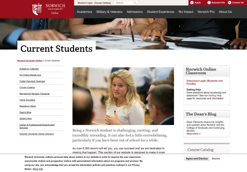 
                            12. Plan, Prepare and Log in to Your Programs | Norwich University Online