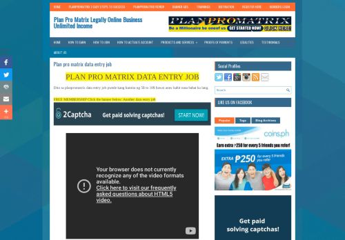 
                            11. Plan pro matrix data entry job - Plan Pro Matrix Legally Online ...