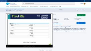 
                            5. Plan2Win Pre Call Plan - Plan 2 Win Software - AppExchange