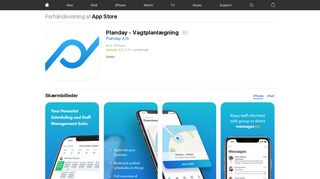 
                            2. Planday - Vagtplanlægning i App Store - iTunes - Apple