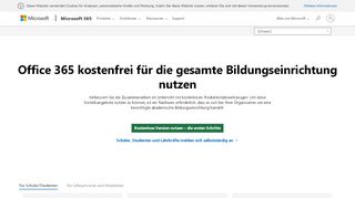 
                            3. Pläne für Office 365 Education vergleichen - Microsoft Office