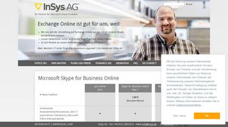 
                            8. Pläne und Preise Skype for Business Online « Office 365