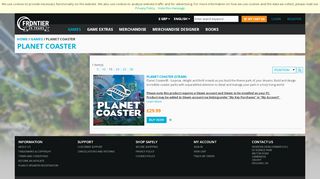 
                            4. Planet Coaster - Frontier Store