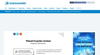 
                            11. Planet Coaster review • Eurogamer.net