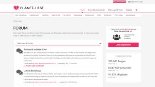 
                            8. Planet-Liebe Forum | Community für Liebe, Sex & Erotik