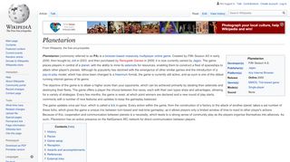 
                            7. Planetarion - Wikipedia