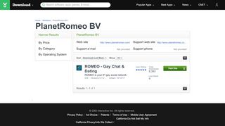 
                            9. PlanetRomeo BV - Download.com