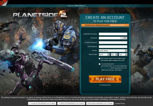 
                            6. PlanetSide 2 - Home