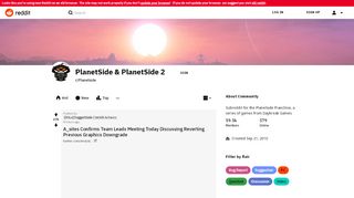 
                            7. PlanetSide & PlanetSide 2 - Reddit