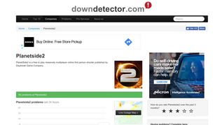 
                            11. PlanetSide2 down? Current problems and outages | Downdetector