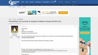 
                            10. PlanetSide2 mit Launcher & Updates Probleme Firewall off hilft ...