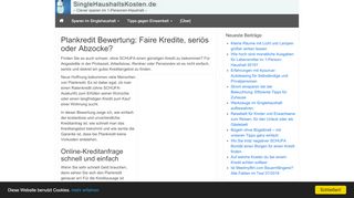 
                            5. Plankredit Bewertung: Faire Kredite, seriös oder Abzocke?