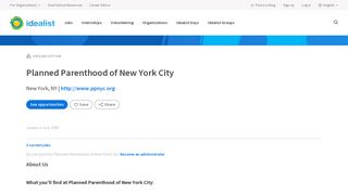 
                            11. Planned Parenthood of New York City - Idealist