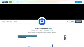 
                            5. Planning Center on Vimeo