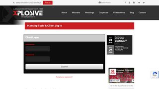 
                            3. Planning Tools & Client Log In - XPLOSIVE ENTERTAINMENT | A NJ ...