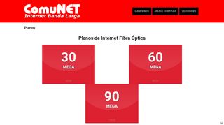 
                            3. Planos - ComuNET Internet Banda Larga