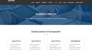 
                            8. Planos e preços do software Solutto ERP para redes de franquia